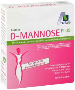 Avitale D-MANNOSE PLUS mit Vitamin C, Zink und Selen 15 X 2.47 g Pulver