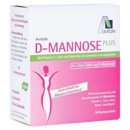 Avitale D-MANNOSE PLUS mit Vitamin C, Zink und Selen 30 X 2.47 g Pulver