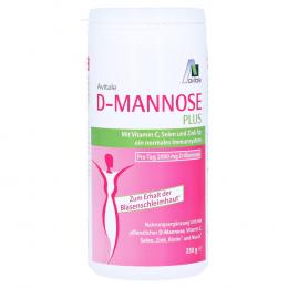 Avitale D-MANNOSE PLUS Pulver mit Vitamin C, Zink und Selen 250 g Pulver