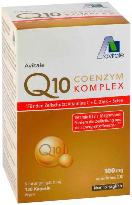 Avitale Q10 COENZYM KOMPLEX für den Zellschutz 120 St Kapseln