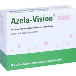 AZELA-Vision sine 0,5 mg/ml Augentr.i.Einzeldosis. 20 X 0.3 ml Augentropfen
