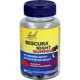 BACHBLÜTEN Original Rescura Night Gummis Beere 60 St.