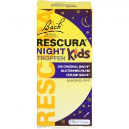 BACHBLÜTEN Original Rescura Night Kids Tro.alk.fr. 10 ml