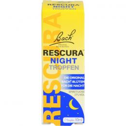 BACHBLÜTEN Original Rescura Night Tro.m.Alkohol 10 ml