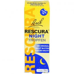 BACHBLÜTEN Original Rescura Night Tropfen alk.frei 10 ml