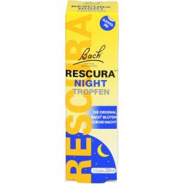 BACHBLÜTEN Original Rescura Night Tropfen alk.frei 20 ml