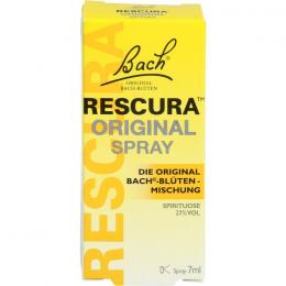 BACHBLÜTEN Original Rescura Spray m.Alkohol 7 ml