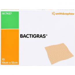 BACTIGRAS antiseptische Paraffingaze 10x10 cm 10 St.
