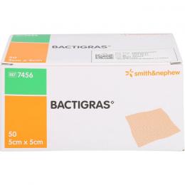 BACTIGRAS antiseptische Paraffingaze 5x5 cm 50 St.