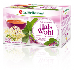 BAD HEILBRUNNER Krutertee Hals Wohl Filterbeutel 20X2.0 g