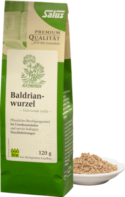 BALDRIANWURZEL Tee Bio Valerianae radix Salus 120 g