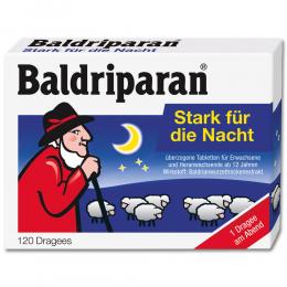 Ein aktuelles Angebot für Baldriparan Stark für die Nacht 120 St Überzogene Tabletten Beruhigungsmittel - jetzt kaufen, Marke PharmaSGP GmbH.