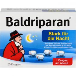 BALDRIPARAN Stark für die Nacht überzogene Tab. 60 St.
