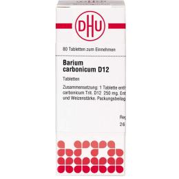 BARIUM CARBONICUM D 12 Tabletten 80 St.