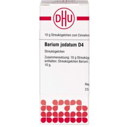 BARIUM JODATUM D 4 Globuli 10 g