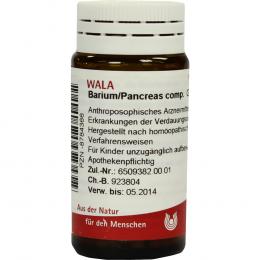 Ein aktuelles Angebot für BARIUM/PANCREAS comp.Globuli 20 g Globuli Naturheilkunde & Homöopathie - jetzt kaufen, Marke WALA Heilmittel GmbH.