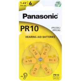 BATTERIEN f.Hörgeräte Panasonic PR10 6 St.