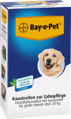 BAY O PET Zahnpfl.Kaustreif.Spearmint f.gr.Hunde 140 g