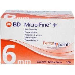BD MICRO-FINE+ Pen-Nadeln 0,23x6 mm 32 G 100 St.