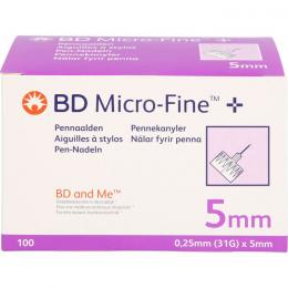 BD MICRO-FINE+ Pen-Nadeln 0,25x5 mm 100 St.