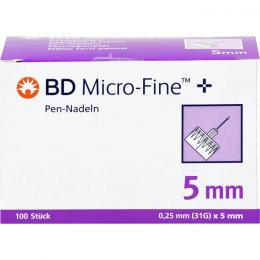 BD MICRO-FINE+ Pen-Nadeln 0,25x5 mm 31 G 100 St.