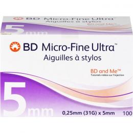 BD MICRO-FINE ULTRA Pen-Nadeln 0,25x5 mm 31 G 100 St.