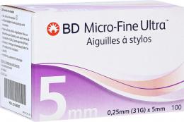 BD MICRO-FINE ULTRA Pen-Nadeln 0,25x5 mm 31 G 100 St Kanüle