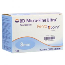 BD MICRO-FINE ULTRA Pen-Nadeln 0,25x8 mm 100 St Kanüle