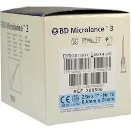 Ein aktuelles Angebot für BD MICROLANCE Kanüle 23 G 1 0,6x25 mm 100 St Kanüle Diabetikerbedarf - jetzt kaufen, Marke Becton Dickinson GmbH.