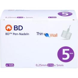 BD PEN-NADELN 0,25x5 mm 105 St.
