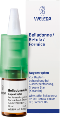 BELLADONNA/BETULA/FORMICA Augentropfen 10 ml