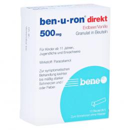 BEN-U-RON direkt 500 mg Granulat Erdbeer/Vanille 10 St Granulat