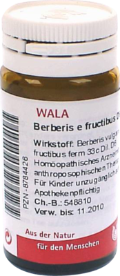 BERBERIS E fructibus D 6 Globuli 20 g