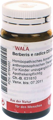 BERBERIS E radice D 3 Globuli 20 g