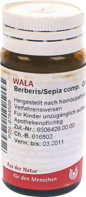 BERBERIS/SEPIA comp.Globuli 20 g