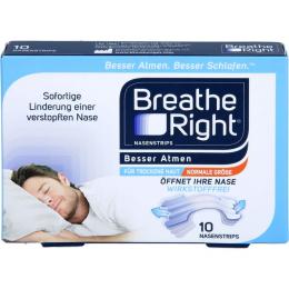 BESSER Atmen Breathe Right Nasenpfl.normal transp. 10 St.