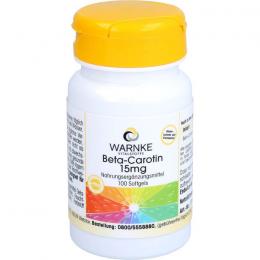 BETA CAROTIN KAPSELN 15 mg 100 St.