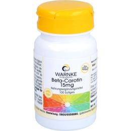 BETA CAROTIN KAPSELN 15 mg 100 St. (40 g)