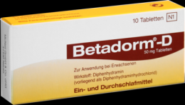 BETADORM D Tabletten 10 St