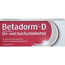 BETADORM D Tabletten 20 St.