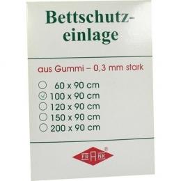 BETTEINLAGE Gummiplatte 0,3 mm 90x100 cm weiß 1 St.