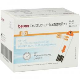 BEURER GL44/GL50 Blutzucker-Teststreifen 100 St Teststreifen