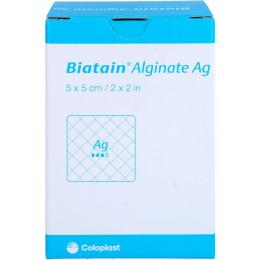 BIATAIN Alginate Ag Kompressen 5x5 cm mit Silber 30 St.