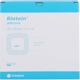 BIATAIN Schaumverband 18x18 cm selbst haftend 5 St.