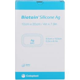 BIATAIN Silicone Ag Schaumverband 10x20 cm 5 St.