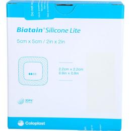 BIATAIN Silicone Lite Schaumverband 5x5 cm 5 St.