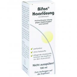 Ein aktuelles Angebot für Bifon Haarlösung 100 ml Lösung Schuppen - jetzt kaufen, Marke Dermapharm AG Arzneimittel.