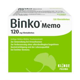 BINKO Memo 120 mg Filmtabletten 120 St Filmtabletten