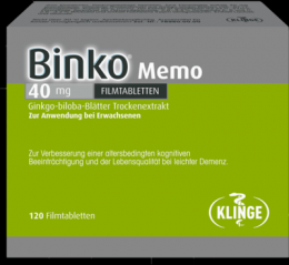 BINKO Memo 40 mg Filmtabletten 120 St