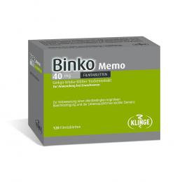 Ein aktuelles Angebot für BINKO Memo 40 mg Filmtabletten 120 St Filmtabletten  - jetzt kaufen, Marke Klinge Pharma GmbH.